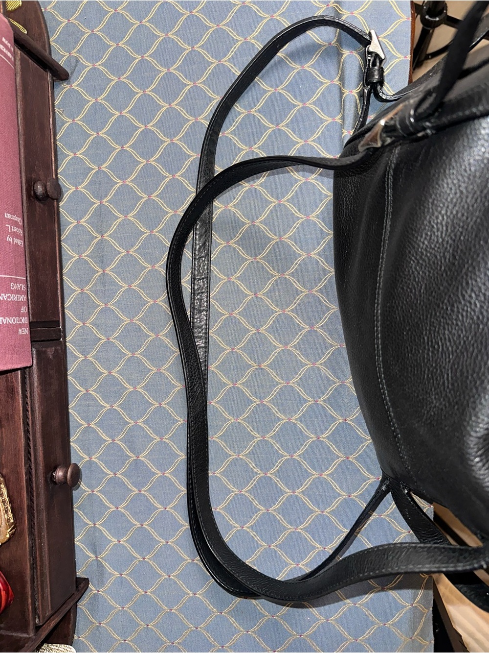 Coach Vintage Park Pebbled Leather Mini Backpack Black/Silver | Style F24385 - Picture 12 of 14